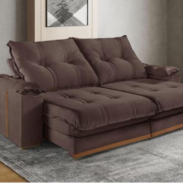 Imagem de Sofá Retrátil e Reclinável 5 Lugares M-193 2,90m Molas Ensacadas Pillo