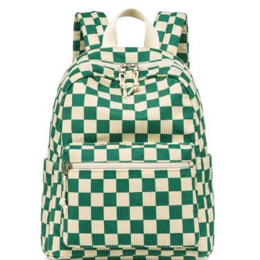 Imagem de Mochila Bluboon Mini para meninas, criança, veludo cotelê floral