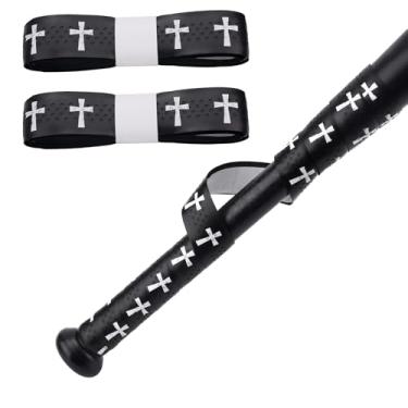 Imagem de 2pc Fita Adesiva para Taco de Beisebol, Pré-Cortada Antiderrapante Softball Totalmente Adesiva Envoltório Taco Críquete Cristão Acessórios Reposição para Esportes Beisebol
