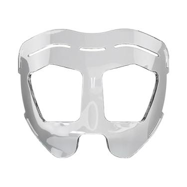 Imagem de UGPLM Máscara facial de basquete, protetor nasal, máscara de softball para meninas, protetor facial para nariz quebrado, 16.5 Cm X 13.5 Cm
