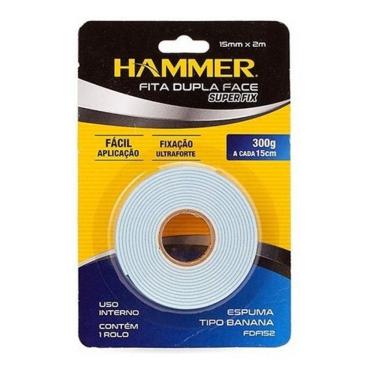 Imagem de Fita Dupla Face Espuma Tipo Banana 15Mm X 2M Fdf152 Hammer