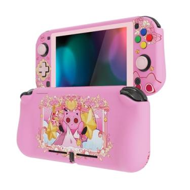Imagem de PlayVital ZealProtect Protective Case for Nintendo Switch Lite, Hard Shell Ergonomic Grip Cover for Nintendo Switch Lite w/Screen Protector & Thumb Grips & Button Caps - PP & Pink