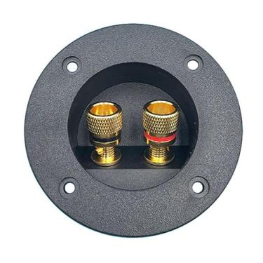 Imagem de Caixa de alto-falante estéreo de carro bidirecional, terminal, borne de mola, plugues de subwoofer para carro/áudio doméstico