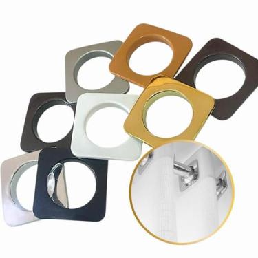Imagem de Ilhós Cortina Varão 28mm Quadrado Comum Parede Instalação Argola Cor K