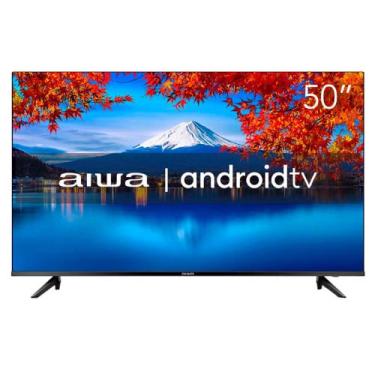 Imagem de Smart TV d-led 50 Polegadas aiwa Full HD Android 4K Borda Ultrafina
