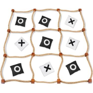 Imagem de Jogo ao ar livre Giant Tic Tac Toe DUOLIYBC para crianças e adultos