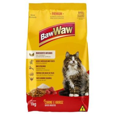 Imagem de Ração Baw Waw Gato Carne 900G