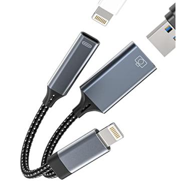 Imagem de Adaptador USB para Lightning Dongle Iphone OTG Splitter cabo carregador para iPad 12, 11, 13, Pro, 7, 8 Plus, certificado pela Apple, cartão de memória, leitor de cartão de memória, mouse, teclado