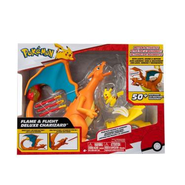 Imagem de 2 Bonecos Charizard e Pikachu com Acessórios - Pokémon