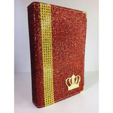 Imagem de Bíblia Sagrada Luxo Glitter com Harpa - Biblia Sagrada, Vermelho Preci