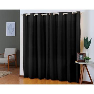 Imagem de Cortina Oxford Em Tecido Grosso 2,80 X 1,60 Sala Quarto Cozinha - FF E