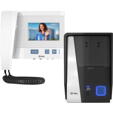 Imagem de Interfone Residencial C/ Video Porteiro Eletrônico Câmera Visão Noturn