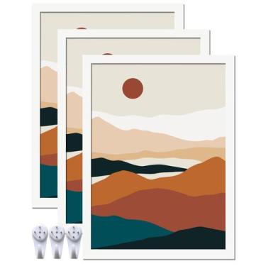 Imagem de Conjunto de 3 porta-retratos ijuerybai White para foto 8x11