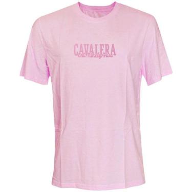 Imagem de CAMISETA CAVALERA INDIE ASSINATURA CV 95 ROSA MASCULINA-Masculino
