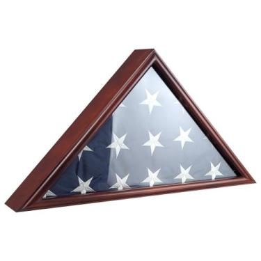 Imagem de A vitrine de bandeira ARRAWIS Burial serve para a bandeira americana d