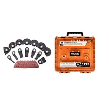 Imagem de Kit de lâminas de corte de acessórios multiferramentas Jobmax New Ridgid 14 peças Ac24j14