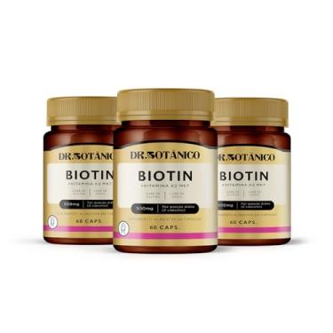Imagem de KIT 03 UN BIOTIN + VITAMINA K2 MK7 500MG 60 CAPSULAS DR. BOTANICO