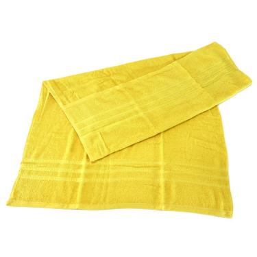 Imagem de Toalha de Banho Juliana Algodão Felpuda Amarelo Herbal 80x130cm – Sisa