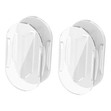 Imagem de Generic Organizador de enrolador de cabo USB autoadesivo, 2 peças, suporte de cabo resistente e multifuncional para gerenciamento de fios de PC e desktop, Transparente