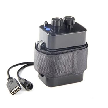 Imagem de MINCHEN Pacote de bateria de 8,4 V para bateria recarregável de 2/4/6 x 18650 à prova d'água capa de caixa de bateria de ciclismo de segurança com interface DC e USB para lanterna de bicicleta