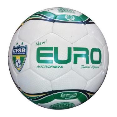 Imagem de Bola Futsal Microfibra Euro Verde E Amarelo