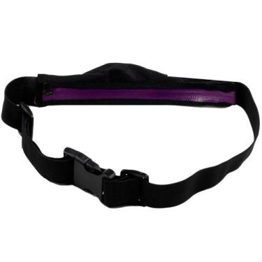 Imagem de Pochete Neon para Pequenos Itens Ahead Sports Preto e Roxo, Preto, Úni