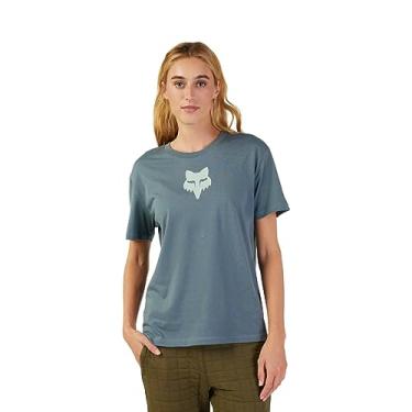 Imagem de Camiseta Feminina Fox Head SS Azul P/S