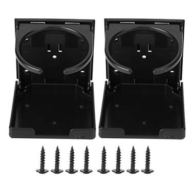 Imagem de Suporte de bebida dobrável para carro, multifuncional, suprimentos de futebol de mesa para gavetas, mesa de hóquei de ar - 2 conjuntos de plástico preto