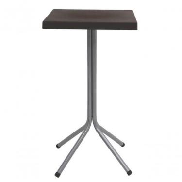 Imagem de Mesa Quadrada Tramontina Sigma Alta Marrom Com Base Em Aço Carbono