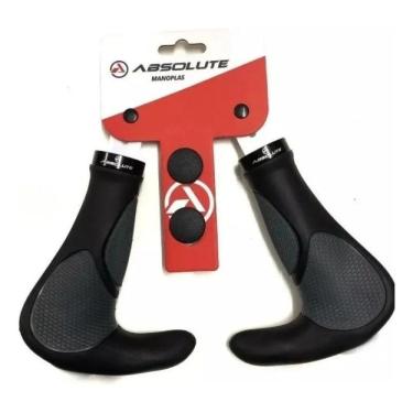Imagem de 2X Manopla Bike Bicicleta Absolute Eg3 Com Trava E Bar End C