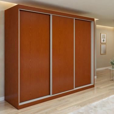 Imagem de Guarda-roupa Nord 3 Portas 4 Gavetas 100% Mdf Quadrix Frassino/Off White