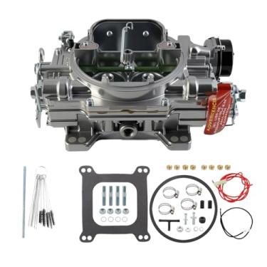 Imagem de HalyCare 1410Performer 750cfm 4BBL Substituição de carburador marinho de furo quadrado para Edelbrock 1410 750CFM Válvula de ar de furo quadrado de 4 cilindros secundária com estrangulador elétrico