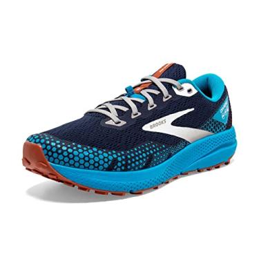 Imagem de Brooks Tênis de corrida masculino Divide 3 Trail, Pavão/azul atômico/Rooibos, 42