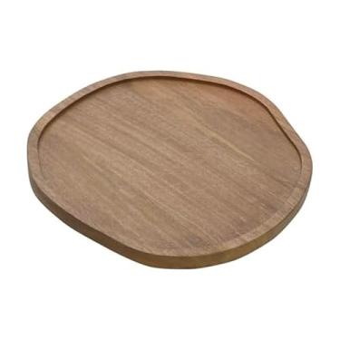 Imagem de Gourmet Basics by Mikasa Gira-discos Cora Lazy Susan em forma orgânica, 35,5 cm