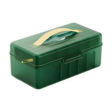 Imagem de KiBcsLic Caixa de gerenciamento de cabos Caixa organizadora de cabos compactos Artesanato com compartimentos Fios de mesa Organização doméstica Armazenamento