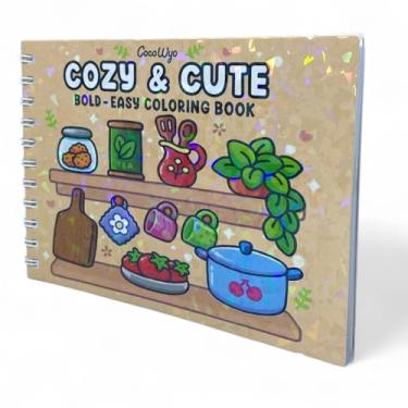 Imagem de Livro de colorir antistress com capa holográfica Bege, Livrinho Anti-stress.