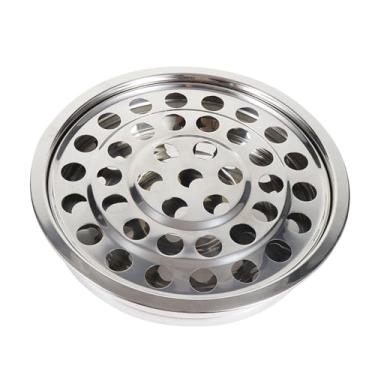 Imagem de ＫＬＫＣＭＳ Bandeja de Comunhão Bandeja de Servir aço Inoxidável Empilhável Suporte para Copos de Comunhão Peça Central de Mesa para Reuniões Eventos de Férias, Style B