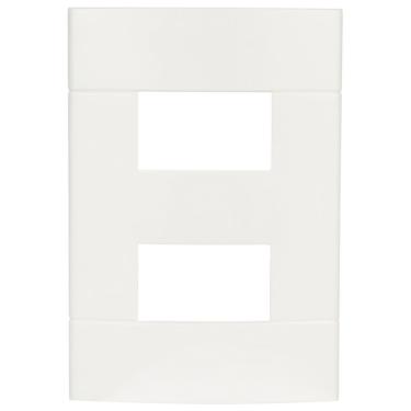 Imagem de Placa 4x2 2 Postos Separados Branca Lunare - Prm44221 - Schneider Placa 4x2 2 Postos Separados Br Schneide