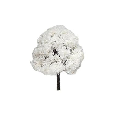 Imagem de simhoa Modelo de árvores árvores de escala ho árvores artificiais modelo cena de neve micro paisagem árvores arquitetura árvores para jardim de fadas, 10CM