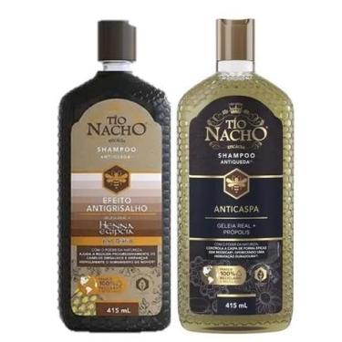 Imagem de Kit Tío Nacho Shampoo Antigrisalho + Tío Nacho Shampoo Anticaspa 415ml