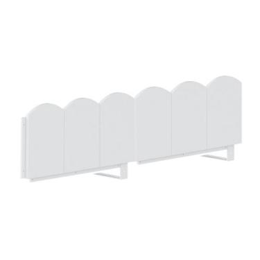 Imagem de Cerquinha Dupla 120cm para Cama Reversível New Garden Casatema Madeira