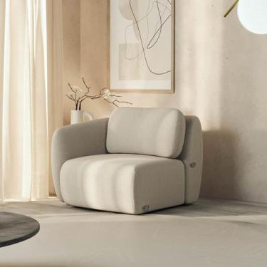 Imagem de Sofá Modular 80cm com Braço Esquerdo Orla CabeCasa MadeiraOriginals - 