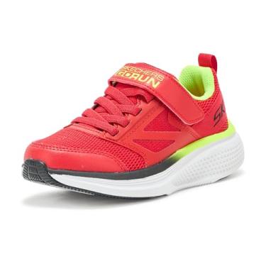 Imagem de Skechers Tênis masculino Go Run Elevate 2.0-find My, Vermelho/Vermelho/Preto Amarelo, 12.5 Little Kid