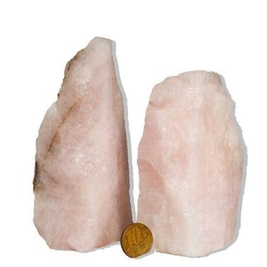 Imagem de Cristal Rosa Pedra Pé Serrado 300 a 400g 8 a 13cm Tipo B - Quartzo Ros