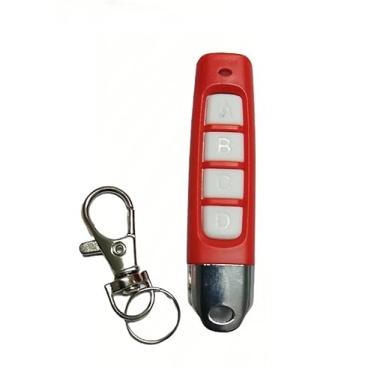 Imagem de Chave de controle remoto universal para casa inteligente, controle remoto, 4 botões, clonagem, controle remoto sem fio, 433 MHz para claraboia (preto-preto ABCD) (vermelho-branco, ABCD)