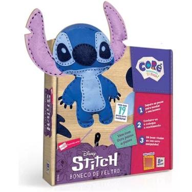 Imagem de Brinquedo crie seu boneco stitch fazendo arte de feltro infantil toyst