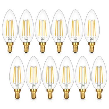 Imagem de Lâmpadas LED Brightever E12 Candelabra 6W (pacote com 12)