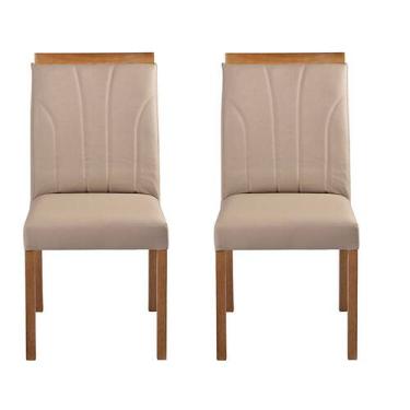 Imagem de Kit 2 Cadeiras Decorativas Sala de Jantar Luxo Analice Facto Fendi - M