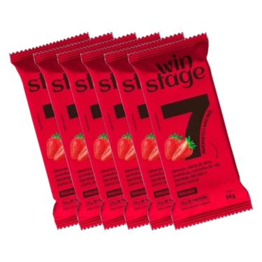 Imagem de Kit 6X: Barra de Proteína Morango Sem Açúcar WinStage 54g