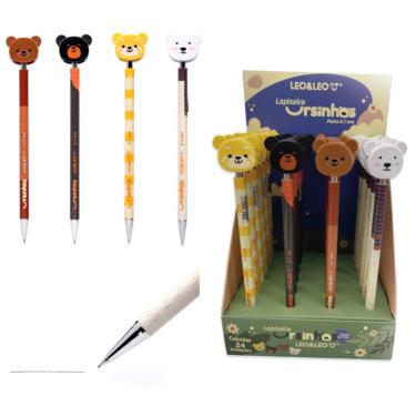 Imagem de LAPISEIRA 0.5 COM URSINHOS CORES VARIADAS UNIDADE LEO E LEO
